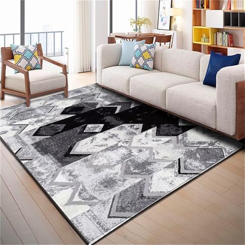 RUGMRZ Teppich Für Wohnzimmer Moderne graue helle Farbe ist langlebig Terassen 200x300cm von RUGMRZ