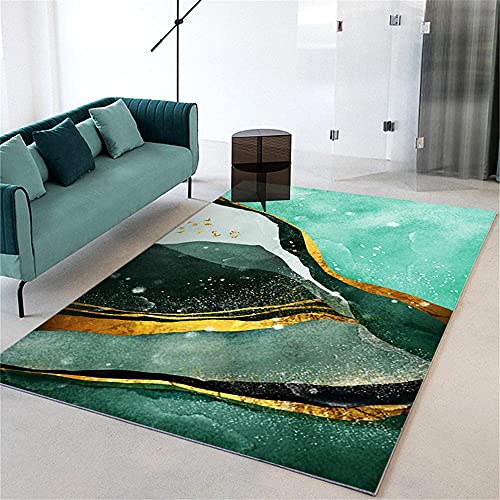 RUGMRZ Teppich Jungen Jugendzimmer Schlafzimmers Kinderteppich Moderner und einfacher grüner Teppich, kurzer Haufen, Haarness, verschleißfest Nicht verblasst Wohnzimmer 200x300cm von RUGMRZ