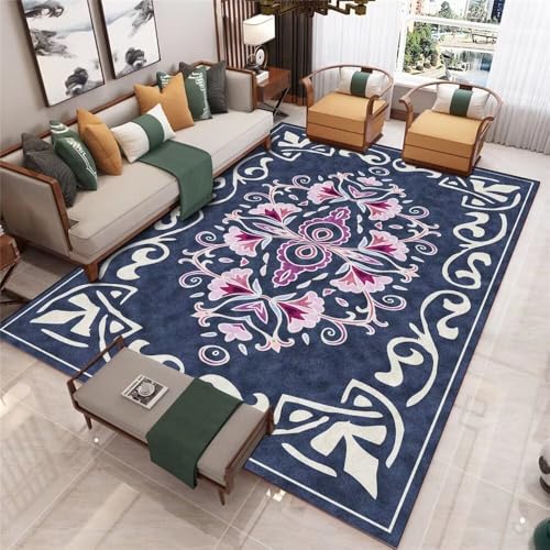 RUGMRZ Teppich Jungen JugendzimmerBabyzimmer Junge Kinderteppich Spielmatte 150x200CM Creative Color Matching BlauLila Wohnaccessoire-Teppich. outdoorteppich von RUGMRZ