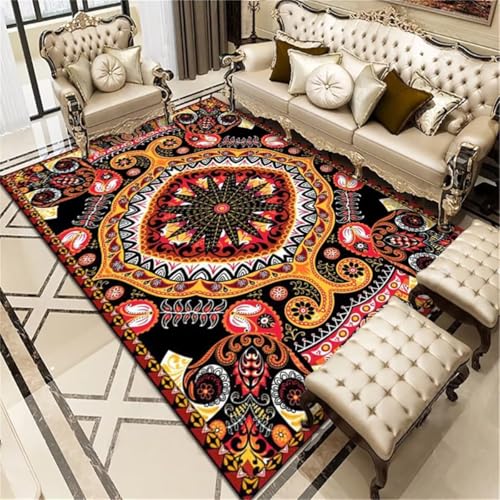 RUGMRZ Teppich Jungen Teppich Treppe Retro-Stil Wohnzimmerteppich 140X200CM von RUGMRZ