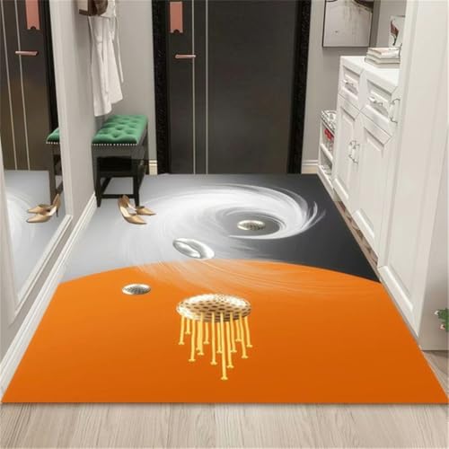 RUGMRZ Teppich Kinderzimmer 300X400Cm Waschbarer Waschmaschine Grau Bodenteppich Teppichmatte Weich Flurtür Schmutzabweisend rutschfest Kunst Orange RUGMRZ Teppich Kinderzimmer 300X400Cm Waschbarer Waschmaschine Grau Bodenteppich Teppichmatte Weich Flurtür Schmutzabweisend rutschfest Kunst Orange von RUGMRZ