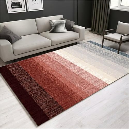 RUGMRZ Teppich Kinderzimmer Junge Grau-rotes rechteckiges Sofakissen Antifouling Jungen Jugendzimmer 60x90cm von RUGMRZ