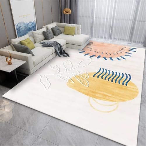 RUGMRZ Teppich Kinderzimmer Mädchen Abstrakte Kunst rutschfest Waschbar Waschbare+Teppiche Mehrfarbig Camping Terassenteppich 200X300CM RUGMRZ Teppich Kinderzimmer Mädchen Abstrakte Kunst rutschfest Waschbar Waschbare+Teppiche Mehrfarbig Camping Terassenteppich 200X300CM von RUGMRZ