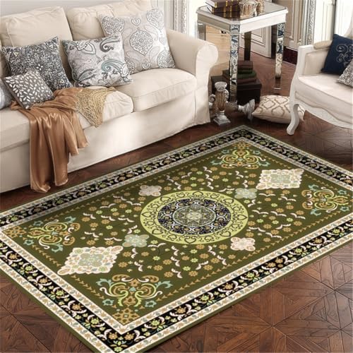 RUGMRZ Teppich Kinderzimmer Mädchen Rund Vintage Sichere Inneneinrichtung Kinderteppich Jungen Grün Jugendzimmer Billig 300X400CM RUGMRZ Teppich Kinderzimmer Mädchen Rund Vintage Sichere Inneneinrichtung Kinderteppich Jungen Grün Jugendzimmer Billig 300X400CM von RUGMRZ