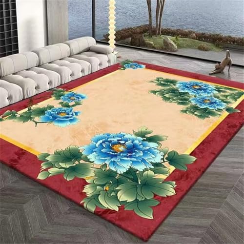RUGMRZ Teppich Kinderzimmer Mädchen Rund 200X200Cm Dekoration Schlafzimmer 11 Gelb Wohnzimmer Sofa, Nachttisch Anti Rutsch Blau Rot Küche Waschbar von RUGMRZ