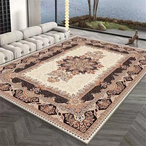 RUGMRZ Wohnzimmer Teppich 160X200Cm Modern Design 10 Rot Sofa, Schlafzimmer Nachttisch Anti Rutsch Symmetrische Geometrie Baby Kinderzimmer Regenbogen von RUGMRZ
