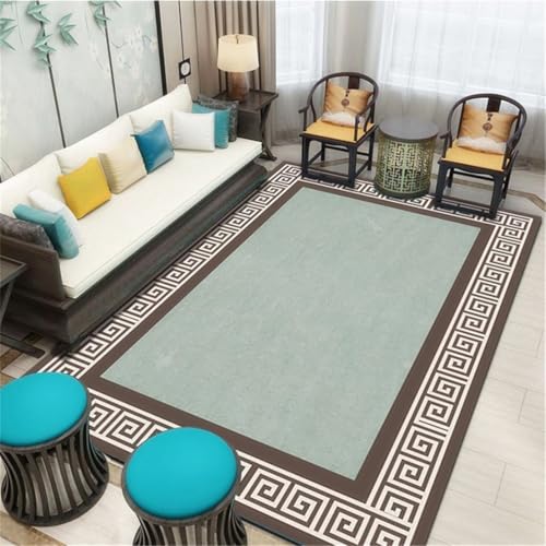 RUGMRZ Teppich Kuschelig Weich 130X190Cm Küchenaccessoires Mehrfarbig Wohnzimmer Bettvorleger Schlafzimmer Draußenvintage-Stil Geometrische Regeln Wohnzi von RUGMRZ