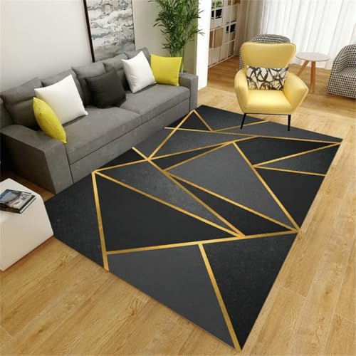 RUGMRZ Teppich Kuschelig Weich 300X400Cm Rutsch Stopp 3 Schwarz Moderne Minimalistische Geometrische Wohnzimmer Rechteck Haushalt Regenbogen Unter Esstisch RUGMRZ Teppich Kuschelig Weich 300X400Cm Rutsch Stopp 3 Schwarz Moderne Minimalistische Geometrische Wohnzimmer Rechteck Haushalt Regenbogen Unter Esstisch von RUGMRZ