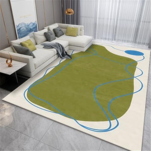 RUGMRZ Teppich Länglich Flur Abstrakte Kunst rutschfest Waschbar Schöner Wohnen Grün Baby Mädchen Schlafzimmer Möbel 180X280CM RUGMRZ Teppich Länglich Flur Abstrakte Kunst rutschfest Waschbar Schöner Wohnen Grün Baby Mädchen Schlafzimmer Möbel 180X280CM von RUGMRZ
