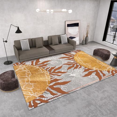 RUGMRZ Teppich Läufer Schlafzimmer 80X120Cm Modern Design 32 Gelb Spiel Weich Wohnzimmer Sofa Nachttisch Studie Abstrakt Grau von RUGMRZ