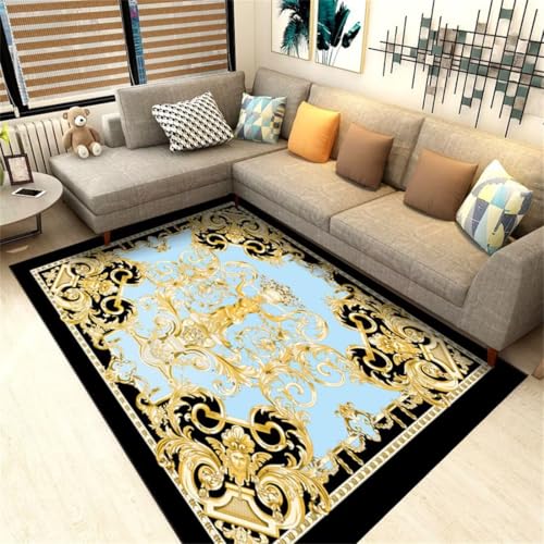 RUGMRZ Teppich Mädchen 200X200Cm Küchen Teppiche 43 Gelb Retro Goldenes Rechteckiges Rutschfestes Wohnzimmer Klassisch Waschbarer Anti Rutsch RUGMRZ Teppich Mädchen 200X200Cm Küchen Teppiche 43 Gelb Retro Goldenes Rechteckiges Rutschfestes Wohnzimmer Klassisch Waschbarer Anti Rutsch von RUGMRZ
