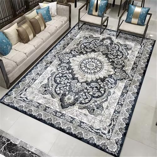 RUGMRZ Teppich Mädchen 200x250CM Designer Teppiche kuche modern Blau Grauer, schmutzabweisender und pflegeleichter Teppich. klein läufer RUGMRZ Teppich Mädchen 200x250CM Designer Teppiche kuche modern Blau Grauer, schmutzabweisender und pflegeleichter Teppich. klein läufer von RUGMRZ