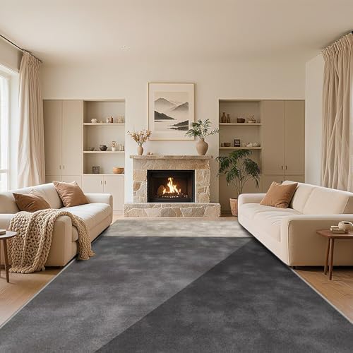 RUGMRZ Teppich Modern 60x90cm,Grau Teppiche Wohnzimmer,Waschbare Teppiche,Geometrie für SchlafzimmerWohnungsVorzimmer RUGMRZ Teppich Modern 60x90cm,Grau Teppiche Wohnzimmer,Waschbare Teppiche,Geometrie für SchlafzimmerWohnungsVorzimmer von RUGMRZ