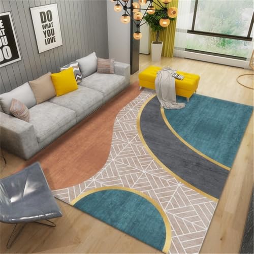 RUGMRZ Teppich Modern Design Geometrische Form Einfaches Wohnzimmer Kuschelteppich Mehrfarbig Kinderzimmer Teppiche Junge Waschbar 160X230CM RUGMRZ Teppich Modern Design Geometrische Form Einfaches Wohnzimmer Kuschelteppich Mehrfarbig Kinderzimmer Teppiche Junge Waschbar 160X230CM von RUGMRZ
