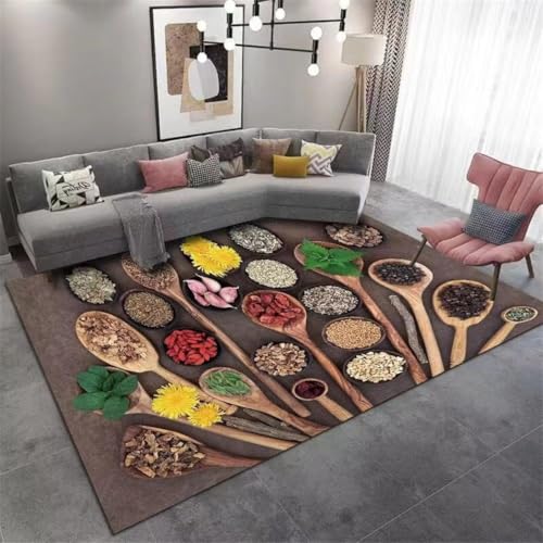 RUGMRZ Teppich Pflegeleicht 50X80Cm Regenbogen Kinderzimmer 1 Braun Einfaches Modernes Wohnzimmer Mit Schmutziger Quadratischer Bettseite Grosser Waschbarer Waschmaschine von RUGMRZ