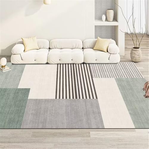 RUGMRZ Teppich RechteckigOutdoorteppich Designer Wohnzimmer 150x200CM Area Rugs GrauGrüner moderner geometrischer Teppich. wohnzimmerteppich von RUGMRZ
