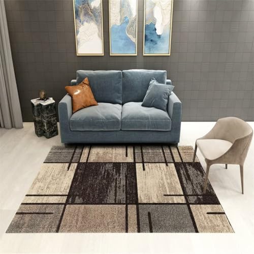 RUGMRZ Teppich RechteckigTeppich Muster Nursery Rugs Girls 70x120CM hell BraunRetro-geometrisches esstisch groß von RUGMRZ