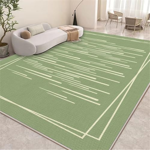 RUGMRZ Teppich Sale 170X240Cm Waschbar rutschfest Grün 3 Neue Atmungsaktive Eisseide Kühlmatte Modernes Und Einfaches Wohnzimmer Schlafzimmer In Waschmaschine Büro von RUGMRZ