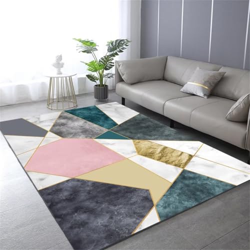RUGMRZ Teppich SchlafzimmerTeppiche Mädchen Kinderzimmer 140x200CM Kind MehrfarbigRosa, Grün, Grau. Schlafzimmer Nachttisch RUGMRZ Teppich SchlafzimmerTeppiche Mädchen Kinderzimmer 140x200CM Kind MehrfarbigRosa, Grün, Grau. Schlafzimmer Nachttisch von RUGMRZ