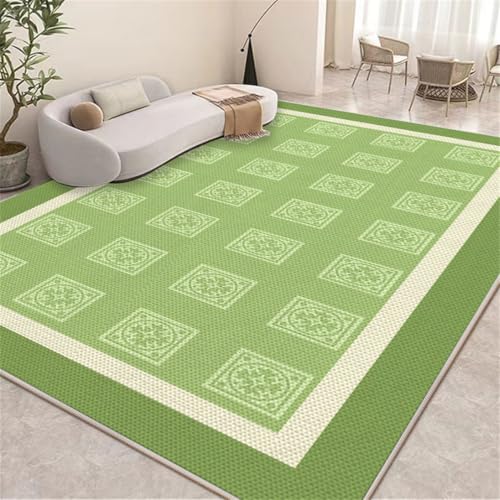 RUGMRZ Teppich Schreibtischstuhl 80X160Cm Waschbar In Waschmaschine Grün 4 Neue Atmungsaktive Eisseide Kühlmatte Modernes Und Einfaches Wohnzimmer Schlafzimmer Mädchen Jugendzimmer Gross von RUGMRZ