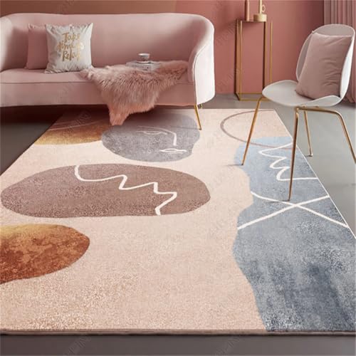 RUGMRZ Teppich Waschbar In Waschmaschine 120X180Cm Mädchen 8 Pink Moderne Minimalistische Schlafzimmer Zimmer Nachtseite Home Wohnzimmer Teppiche Gegend von RUGMRZ