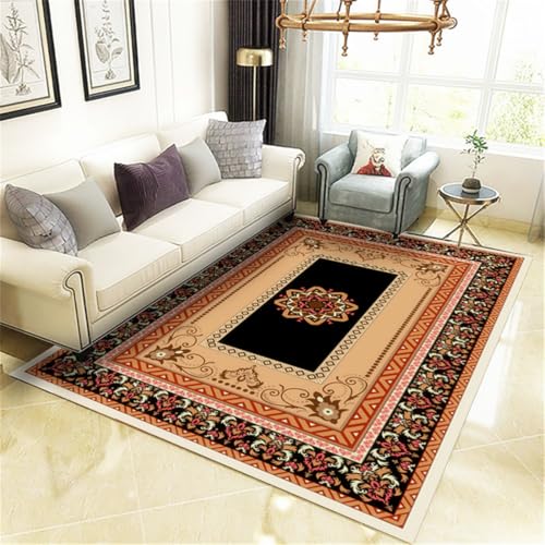 RUGMRZ Teppich Waschbar Vintage Sichere Inneneinrichtung Balkon Mehrfarbig Teenager Zimmer Deko Für 50X80CM von RUGMRZ