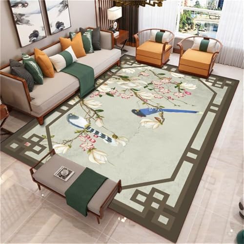 RUGMRZ Teppich Weich Bereich Retro-Wohnzimmerteppich pflegeleicht Rutschstopp 90x190cm von RUGMRZ