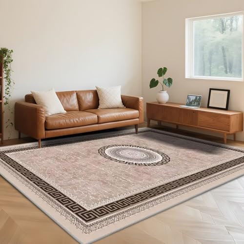 RUGMRZ Teppich Wohnzimmer Braun 70X140cm,Antirutsch Kurzflor Weich Traditionelle Klassik für Kinderzimmer,Terassenaussen,Esszimmer RUGMRZ Teppich Wohnzimmer Braun 70X140cm,Antirutsch Kurzflor Weich Traditionelle Klassik für Kinderzimmer,Terassenaussen,Esszimmer von RUGMRZ