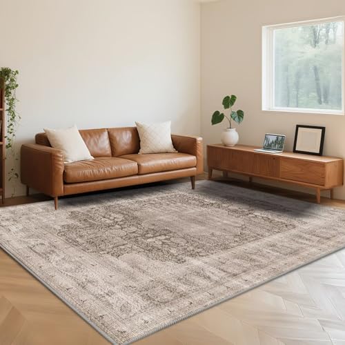 RUGMRZ Teppich Wohnzimmer Hellbraun 70X140cm,Retro-Distressed Kurzflor Kuschelig Weich für Schlafzimmer,Esszimmer,Flur RUGMRZ Teppich Wohnzimmer Hellbraun 70X140cm,Retro-Distressed Kurzflor Kuschelig Weich für Schlafzimmer,Esszimmer,Flur von RUGMRZ