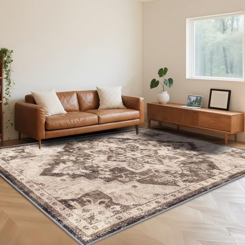 RUGMRZ Teppich Wohnzimmer Hellbraun 70X140cm,Retro-Distressed Kurzflor Kuschelig Weich für Schlafzimmer,Esszimmer,Flur RUGMRZ Teppich Wohnzimmer Hellbraun 70X140cm,Retro-Distressed Kurzflor Kuschelig Weich für Schlafzimmer,Esszimmer,Flur von RUGMRZ