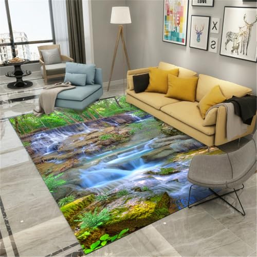 RUGMRZ Teppich Wohnzimmer Rund 170X240Cm Antirutsch Für Grün Outdoor Tepiche Kuscheliger Bodenschutzmatte Teppichlandschaftsmalerei Schmutzabweisend RUGMRZ Teppich Wohnzimmer Rund 170X240Cm Antirutsch Für Grün Outdoor Tepiche Kuscheliger Bodenschutzmatte Teppichlandschaftsmalerei Schmutzabweisend von RUGMRZ