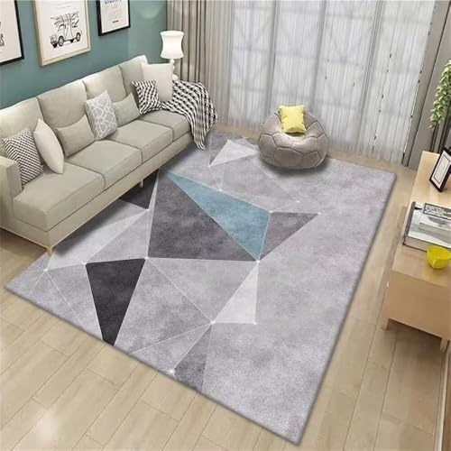 RUGMRZ Teppich XXL Gamer 200x290CM waschbar in Waschmaschine billig Grau Blauer moderner geometrischer Kinderteppich Mädchen günstig RUGMRZ Teppich XXL Gamer 200x290CM waschbar in Waschmaschine billig Grau Blauer moderner geometrischer Kinderteppich Mädchen günstig von RUGMRZ