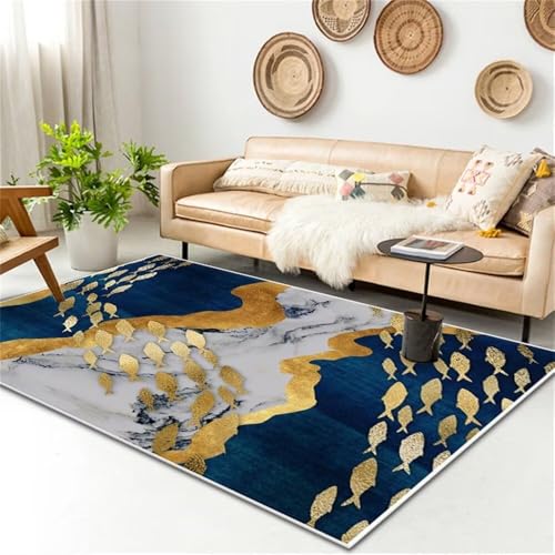 RUGMRZ Teppich XxlRoom Decor Waschbare Teppiche In Waschmaschine 200x280CM waschbarer Wohnzimmer blauGraugelber Zierteppich Zimmer deko RUGMRZ Teppich XxlRoom Decor Waschbare Teppiche In Waschmaschine 200x280CM waschbarer Wohnzimmer blauGraugelber Zierteppich Zimmer deko von RUGMRZ