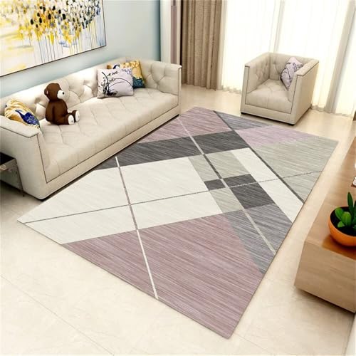 RUGMRZ Teppich unter esstisch 100x120CM flurteppich rutschfest Schlafzimmer Nachttisch Grau Moderner gestreifter Wohnzimmer kurzflor kinderzimmer waschbar RUGMRZ Teppich unter esstisch 100x120CM flurteppich rutschfest Schlafzimmer Nachttisch Grau Moderner gestreifter Wohnzimmer kurzflor kinderzimmer waschbar von RUGMRZ