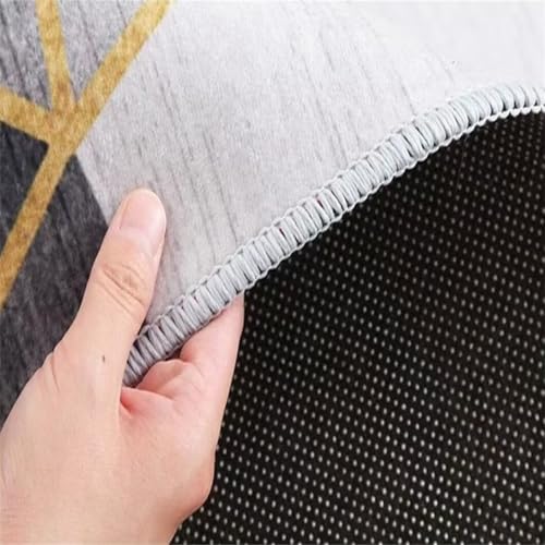 RUGMRZ Teppichboden Auslegware Zimmers 250x300CM Designer Teppiche Grau Blauer Heimdekorationsteppich Schlafzimmer Nachttisch Teppich Home von RUGMRZ