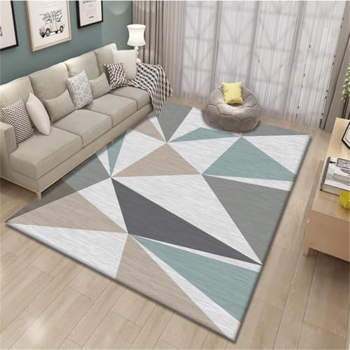 RUGMRZ Teppiche Wohnzimmer 80X120Cm Teppich Esstisch Mehr Als 40 Farben Schlafzimmer Einfache Heimwettgeometrie Babyzimmer Flur Lang von RUGMRZ