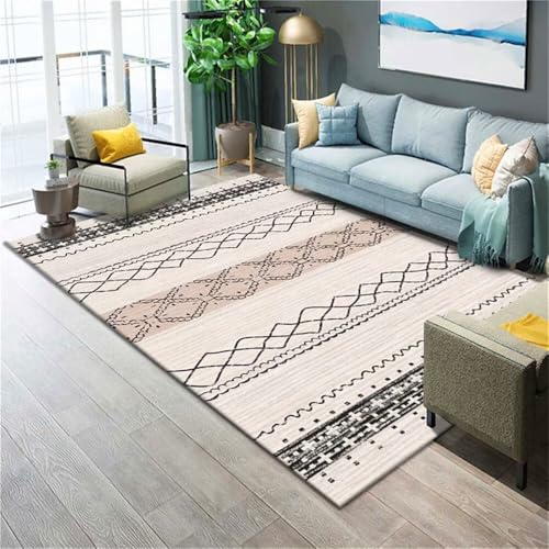 RUGMRZ Teppichläufer Moderne graue Teppich helle Farbe ist langlebig Waschbar In Waschmaschine 200x300cm RUGMRZ Teppichläufer Moderne graue Teppich helle Farbe ist langlebig Waschbar In Waschmaschine 200x300cm von RUGMRZ