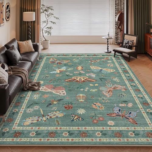 RUGMRZ Waschbar Fußmatte 60X90cm,Antirutsch,Kurzflor Schmetterlingsmuster Hellblaufür Eingangs,Terrasse,Küche RUGMRZ Waschbar Fußmatte 60X90cm,Antirutsch,Kurzflor Schmetterlingsmuster Hellblaufür Eingangs,Terrasse,Küche von RUGMRZ