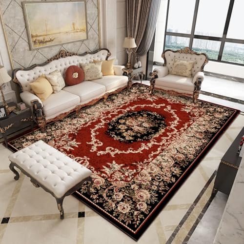 RUGMRZ Waschbar Garten Teppich,Antirutsch Kleine Tradition für Schreibtischstuhl,Gaming Zimmer,Schreibtisch Rot50x80cm RUGMRZ Waschbar Garten Teppich,Antirutsch Kleine Tradition für Schreibtischstuhl,Gaming Zimmer,Schreibtisch Rot50x80cm von RUGMRZ