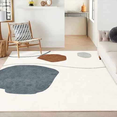 RUGMRZ Waschbar In Waschmaschine Schlafzimmerdeko Teppich,Rutschfester Groß Modernes Rechteck für Terrasse,Esszimmer,Schreibtischstuhl Weiß180x250cm RUGMRZ Waschbar In Waschmaschine Schlafzimmerdeko Teppich,Rutschfester Groß Modernes Rechteck für Terrasse,Esszimmer,Schreibtischstuhl Weiß180x250cm von RUGMRZ