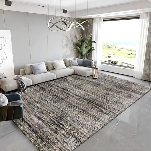 RUGMRZ Waschbar Und Outdoor Teppich 120x160cm,Dunkelgrau,Abstrakte Kunst für Kinderzimmer Jungen,Neben Bett,Unter Schreibtisch von RUGMRZ