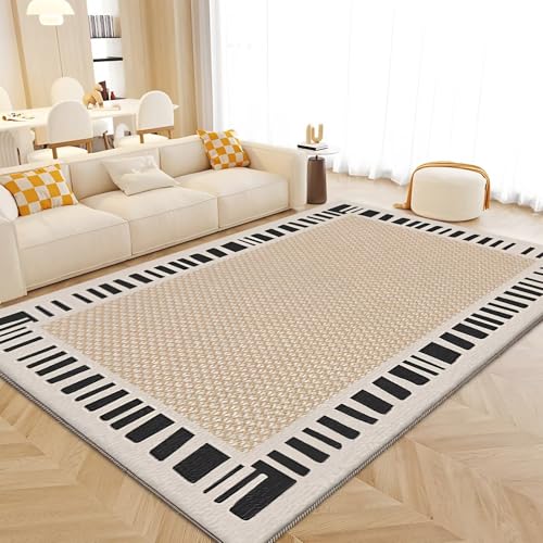 RUGMRZ Waschbar in Waschmaschine Teppich Fußbodenheizung Geeignet 160x230cm,Beige,Moderne Einfachheit für Schlafzimmer,Bettumrandung,Bürostuhl RUGMRZ Waschbar in Waschmaschine Teppich Fußbodenheizung Geeignet 160x230cm,Beige,Moderne Einfachheit für Schlafzimmer,Bettumrandung,Bürostuhl von RUGMRZ