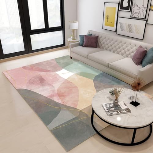 RUGMRZ Waschbare Teppich Kinderzimmer Jungen,Antirutsch Türvorleger Moderne Geometrie für Jungen Jugendzimmer,Dekoration Wohnung,Boden Rosa60x90cm RUGMRZ Waschbare Teppich Kinderzimmer Jungen,Antirutsch Türvorleger Moderne Geometrie für Jungen Jugendzimmer,Dekoration Wohnung,Boden Rosa60x90cm von RUGMRZ