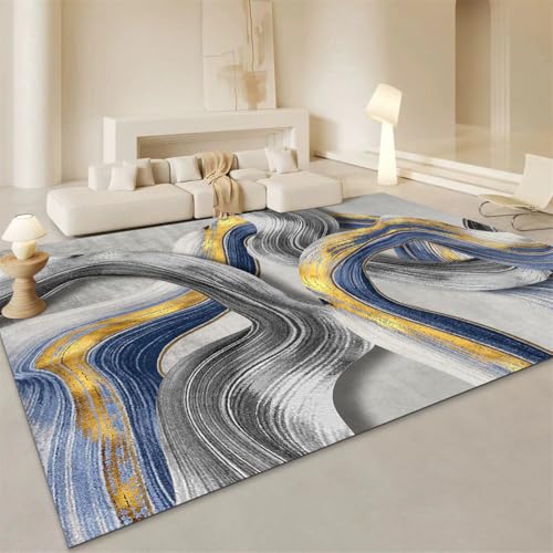RUGMRZ Waschbare Teppiche 140X200Cm Tepiche Für Küche 32 Grau Terassenteppich Dekoration Wohnzimmer Das Ist Schmutzabweisend Pflegeleicht Und Schlafzimmer Bett Sind rutschfest von RUGMRZ