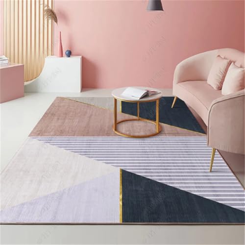 RUGMRZ Waschbare Teppiche 180X180Cm Möbelgleiter Teppich 16-Farben Moderne Minimalistische Schlafzimmer Zimmer Nachtseite Home Wohnzimmer Babyzimmer Vorleger von RUGMRZ