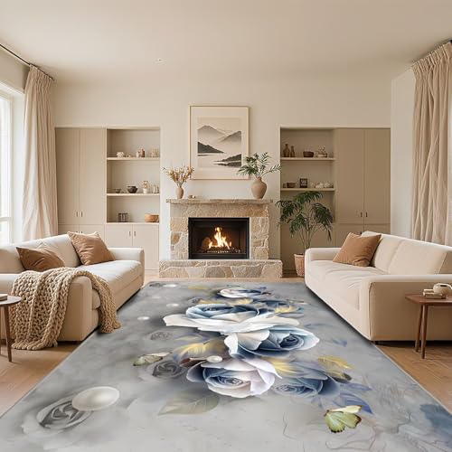RUGMRZ Waschbare Teppiche Grau 130x190cm,Antirutsch Kuschelig Weich für Schlafzimmer,Wohnzimmer,Terrasse RUGMRZ Waschbare Teppiche Grau 130x190cm,Antirutsch Kuschelig Weich für Schlafzimmer,Wohnzimmer,Terrasse von RUGMRZ