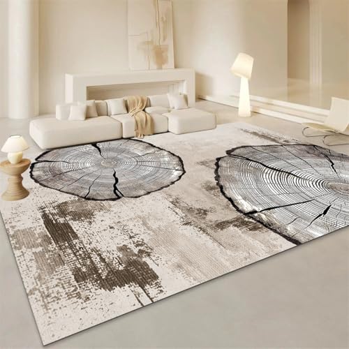 RUGMRZ Waschbare Teppiche In Waschmaschine 160X230Cm Kinderzimmer Deko 17 Braun Groß Für Wohnzimmer Babyzimmer Das Ist Schmutzabweisend Pflegeleicht Und Schlafzimmer Bett Sind rutschfest von RUGMRZ