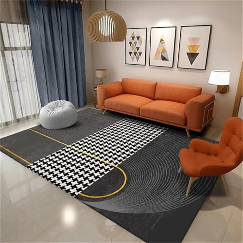 RUGMRZ Waschbarer Teppich Inneneinrichtung Graues geometrisches Design dauerhaft waschbar Badteppich Outdoor 100X160CM RUGMRZ Waschbarer Teppich Inneneinrichtung Graues geometrisches Design dauerhaft waschbar Badteppich Outdoor 100X160CM von RUGMRZ