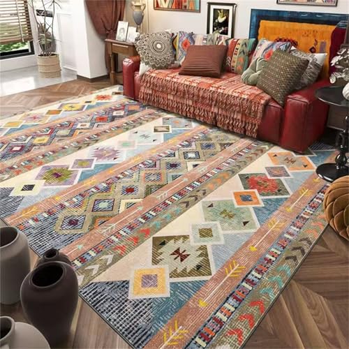 RUGMRZ Waschbarer Teppich Kinderzimmer Couleur 50x80CM, Fusmattenaußen Floral rétro for Bettumrandung Schlafzimmer Couchtisch Oval Bürostuhl RUGMRZ Waschbarer Teppich Kinderzimmer Couleur 50x80CM, Fusmattenaußen Floral rétro for Bettumrandung Schlafzimmer Couchtisch Oval Bürostuhl von RUGMRZ