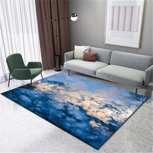 RUGMRZ Webteppich Gamer Teppich Blaues Farbschema Modern waschbar Deko Wohnzimmer Vorzimmer 140X200CM RUGMRZ Webteppich Gamer Teppich Blaues Farbschema Modern waschbar Deko Wohnzimmer Vorzimmer 140X200CM von RUGMRZ